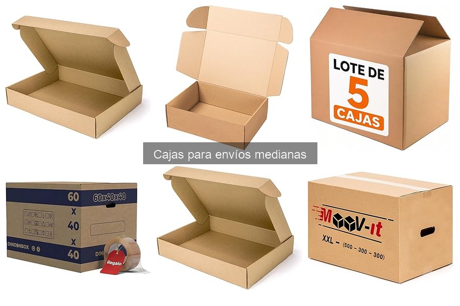 Tipos de cajas para envíos medianas: Guía completa