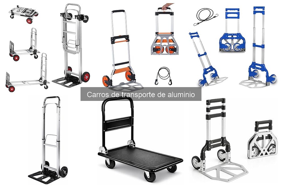 Tipos de carros de transporte de aluminio y sus usos