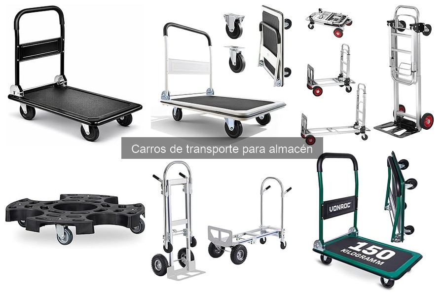 Tipos de carros de transporte para almacén: Guía completa