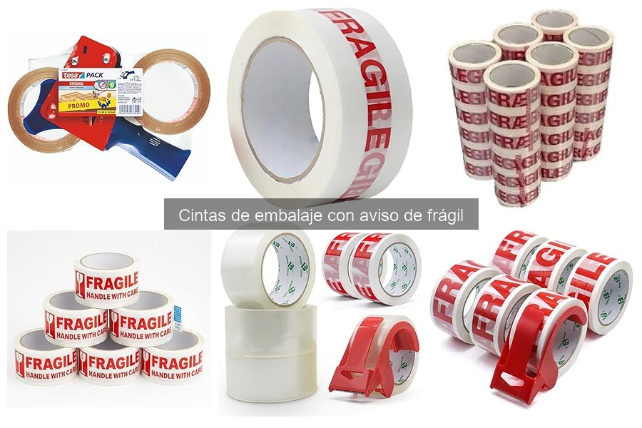 Tipos de Cintas de Embalaje con Aviso de Frágil
