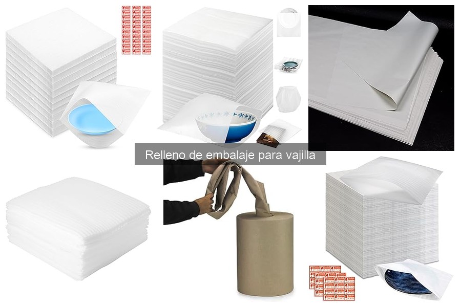 Tipos de Materiales de Relleno para Embalaje de Vajilla
