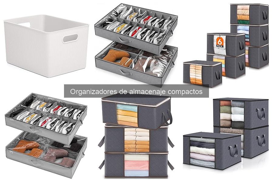 Tipos de organizadores de almacenaje compactos para tu hogar