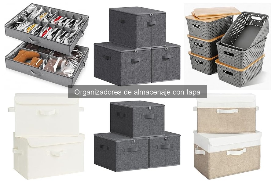 Tipos de Organizadores de Almacenaje con Tapa para Tu Hogar