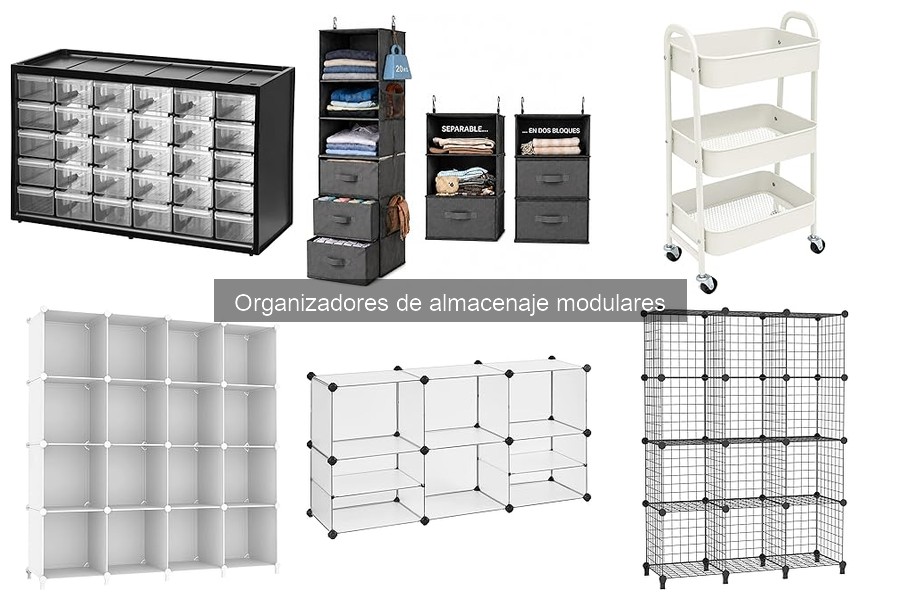 Tipos de organizadores de almacenaje modulares para tu hogar