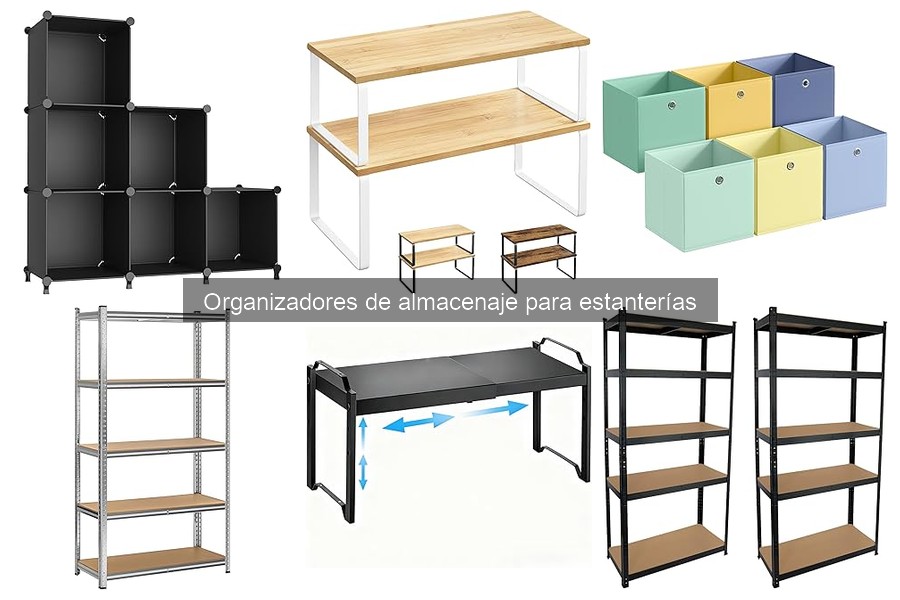 Tipos de organizadores de almacenaje para estanterías