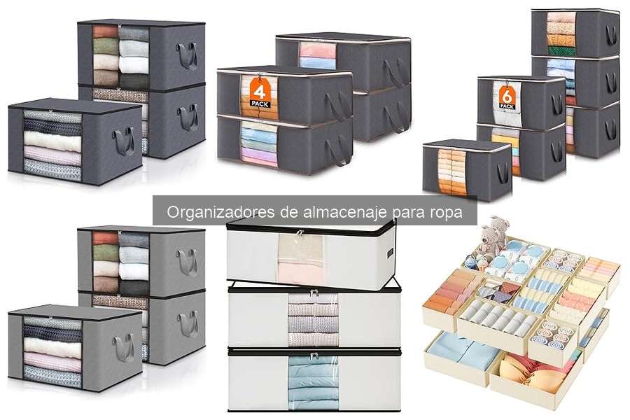 Tipos de organizadores de almacenaje para ropa y sus usos