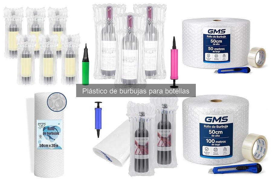 Tipos de plástico de burbujas para botellas: guía completa