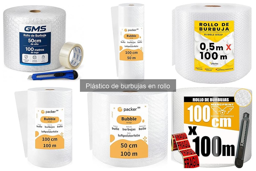 Tipos de plástico de burbujas y sus características esenciales