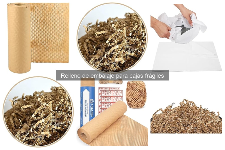Tipos de relleno de embalaje para cajas frágiles