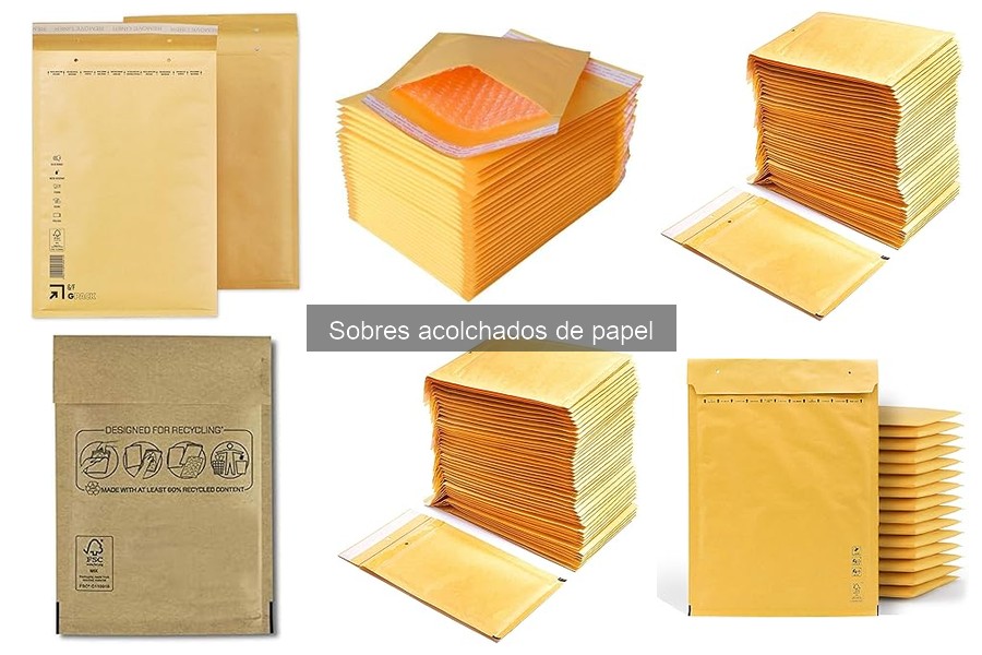 Tipos de sobres acolchados de papel: clasificaciones y usos