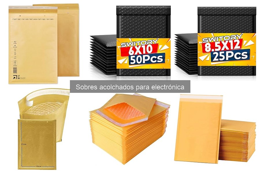 Tipos de sobres acolchados para electrónica: guía completa