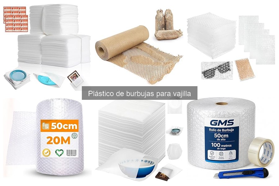Uso adecuado del plástico de burbujas para vajilla