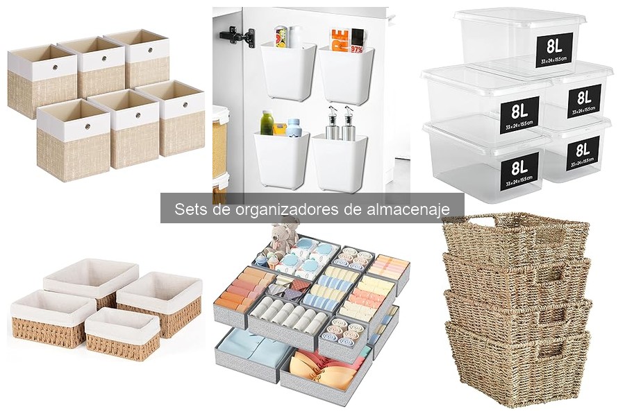 Uso efectivo de sets de organizadores de almacenaje
