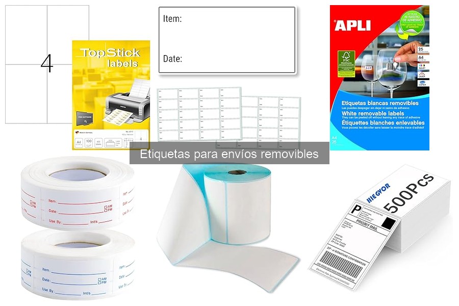 Ventajas y desventajas de las etiquetas para envíos removibles