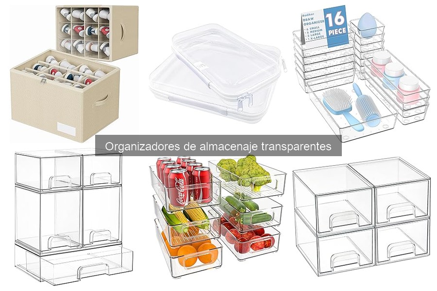 Ventajas y desventajas de los organizadores de almacenaje transparentes